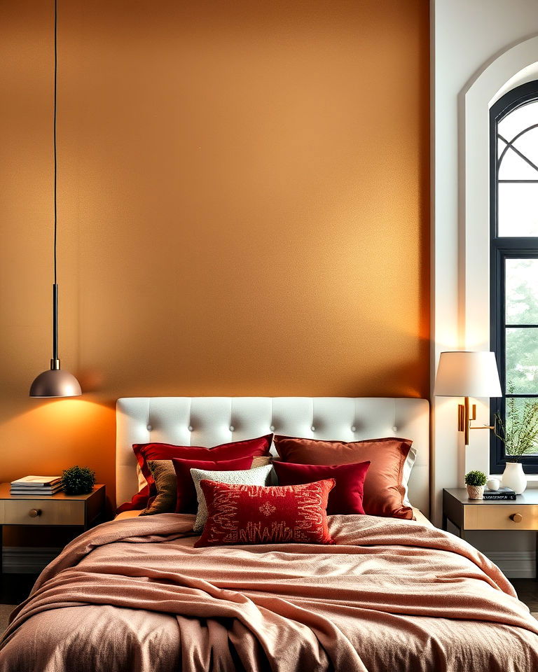 metallic finishes wall painting