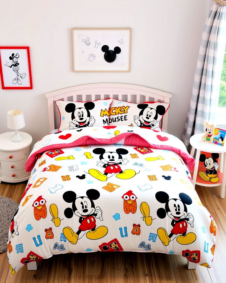 mickey mouse bedding set