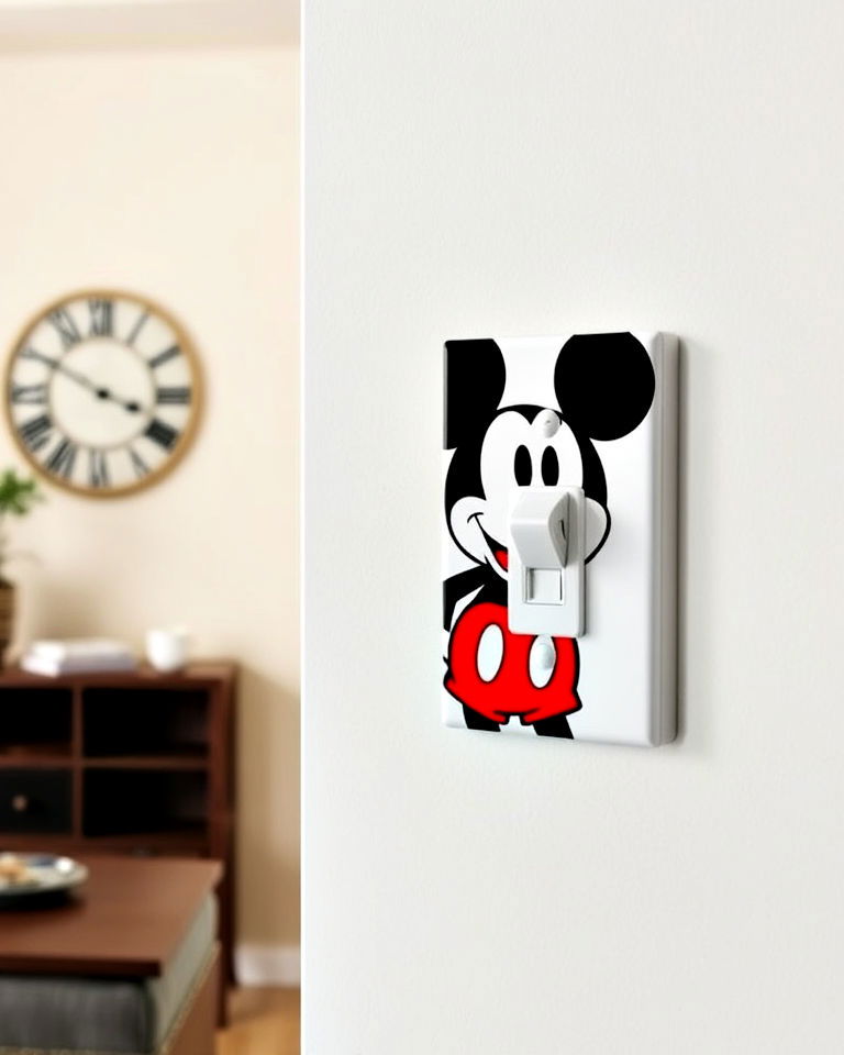 mickey mouse light switch covers