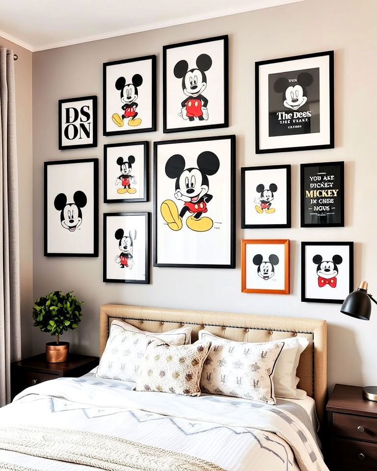 mickey mouse wall art