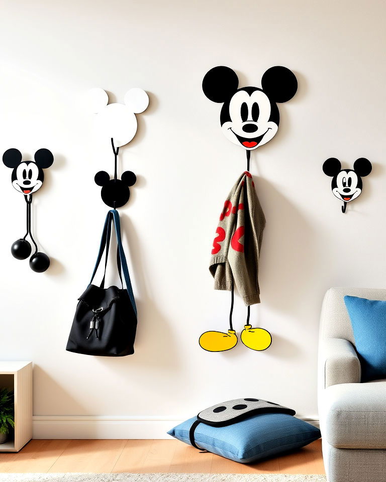 mickey mouse wall hooks