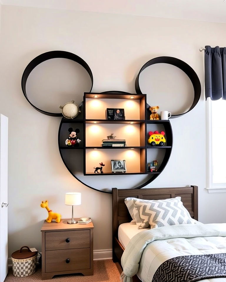 mickey mouse wall shelves