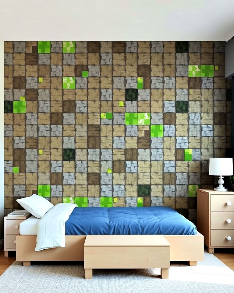 minecraft block wall