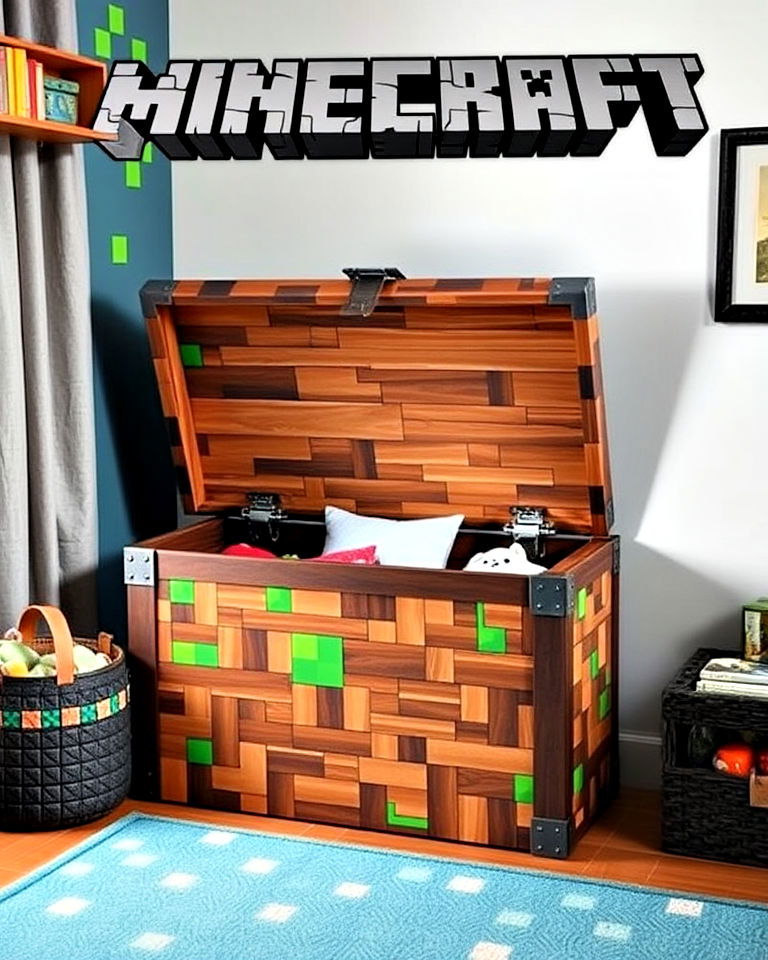 minecraft chest toy box