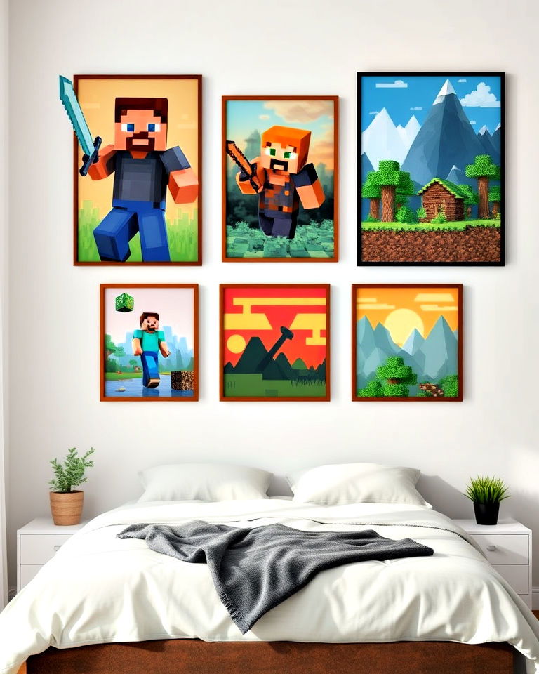 minecraft wall art