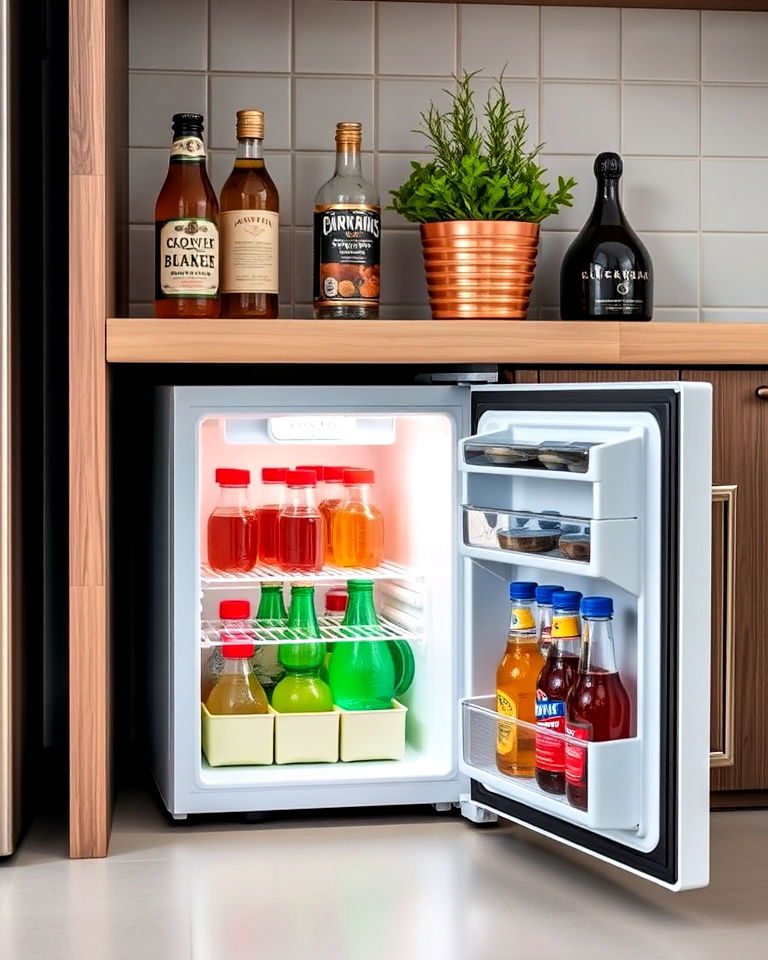mini fridge for small kitchen