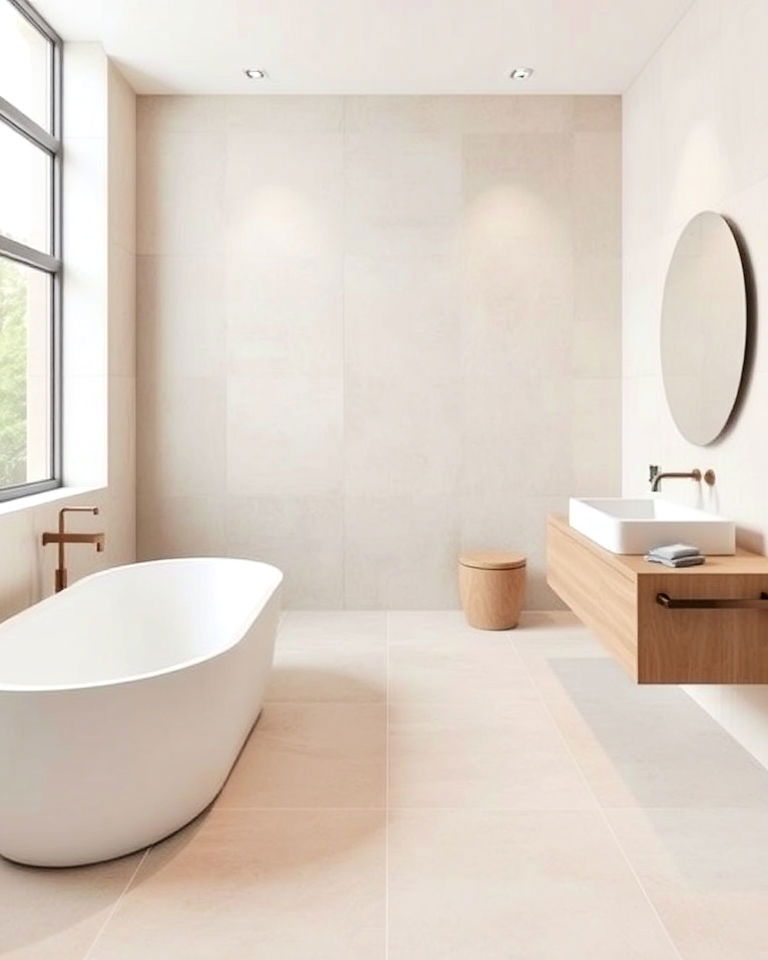 minimalist bathroom floor tiles