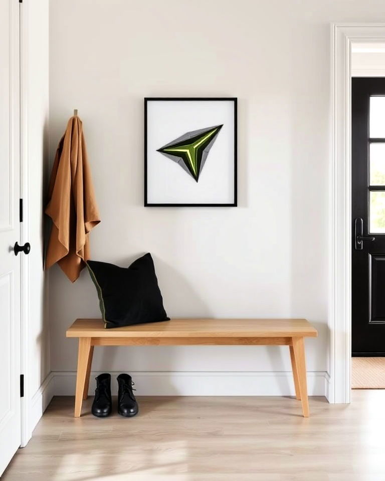 minimalist bench for a clean look