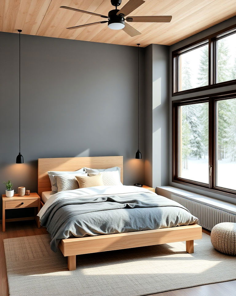 minimalist design cabin bedroom