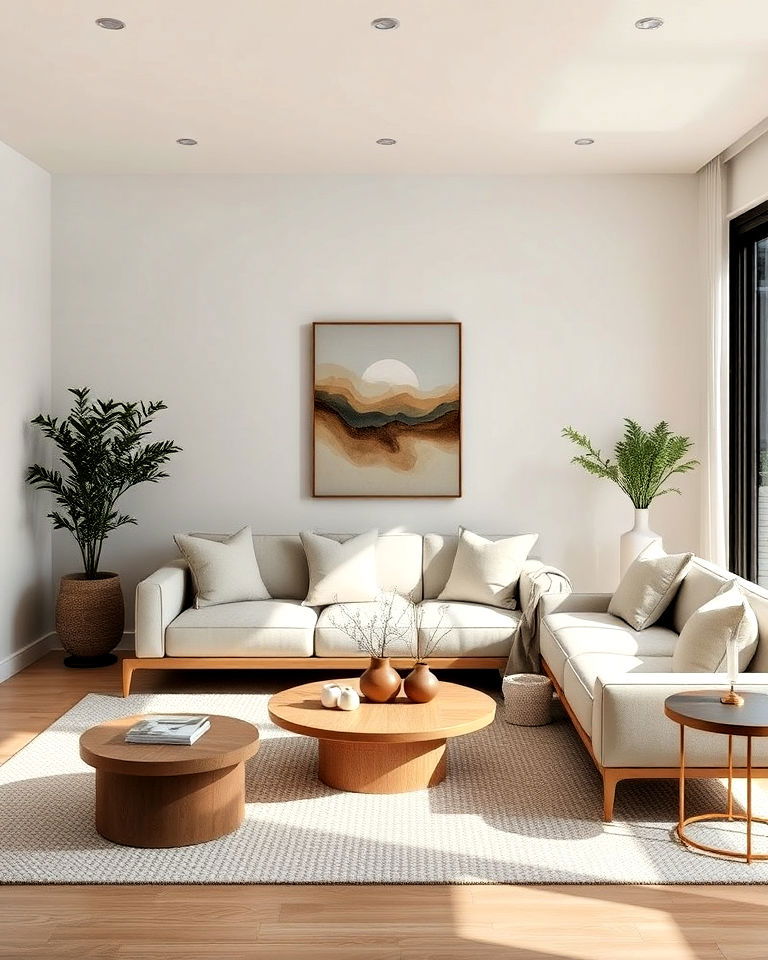 minimalist furniture for organic living room