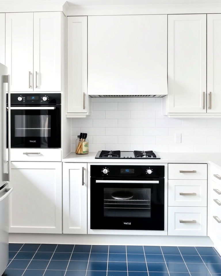 minimalist kitchen with built in appliances