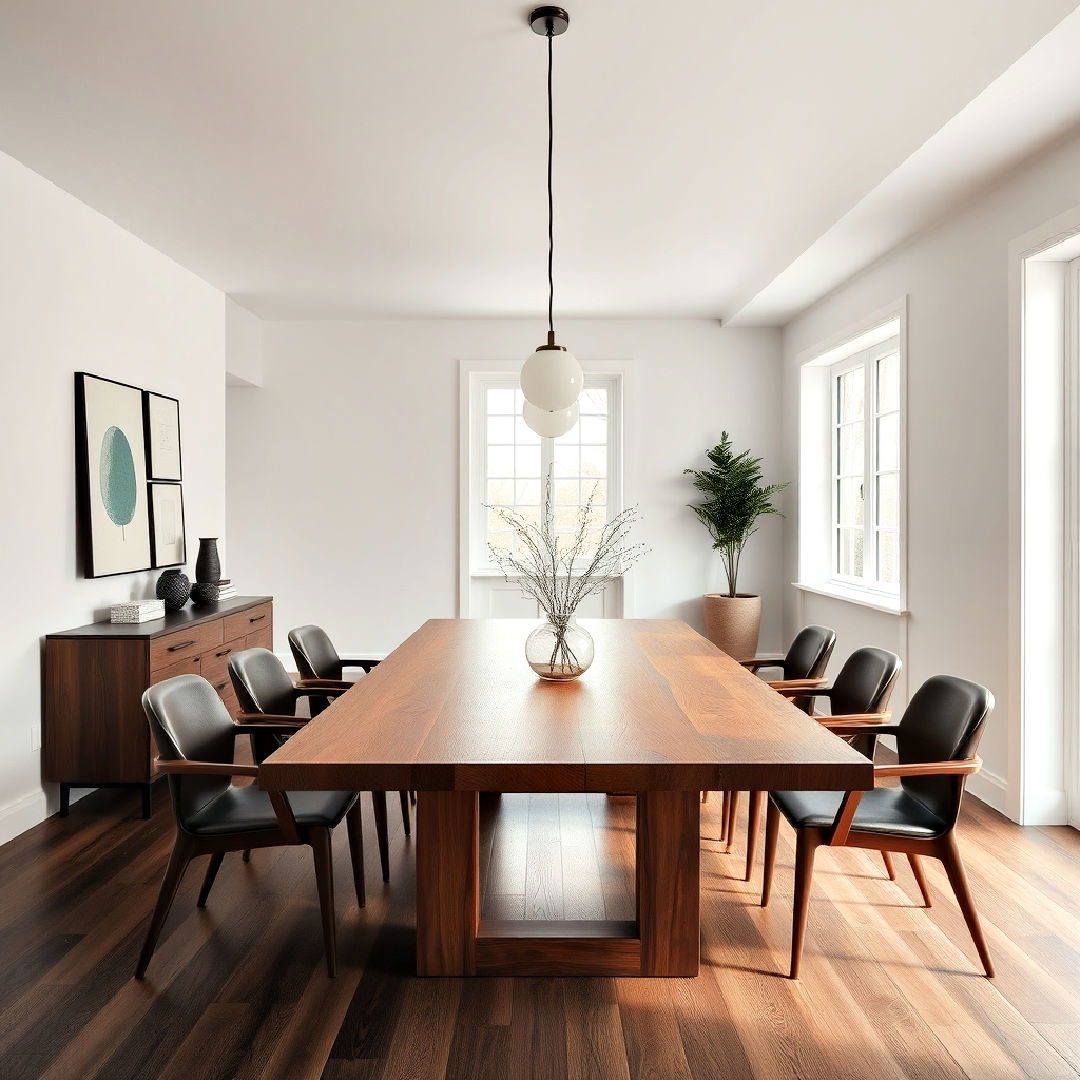 minimalist masculine dining room design