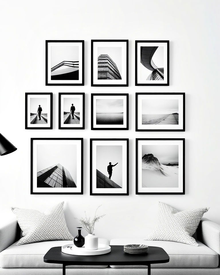 minimalist monochrome gallery