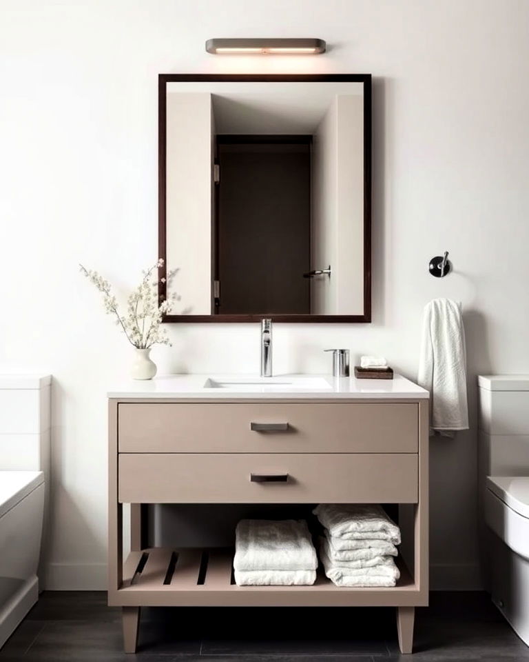 minimalist vanities for clean lines