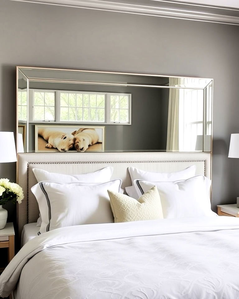 mirror as a headboard