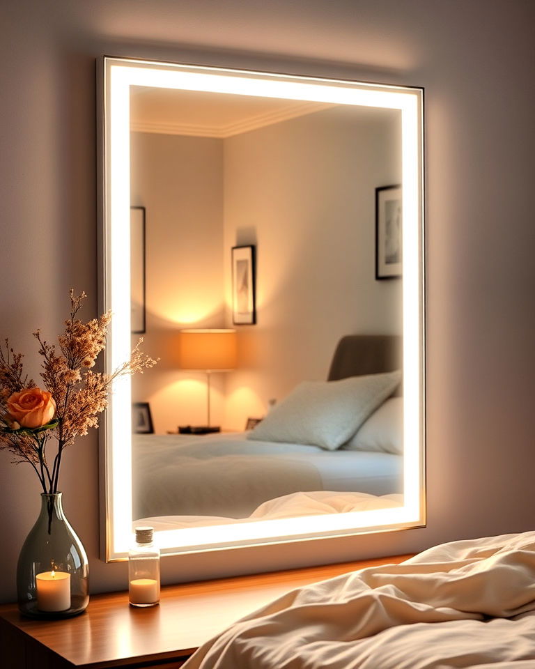mirror with integrated lighting