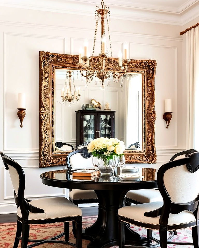 mirror with intricate frames for a classic look