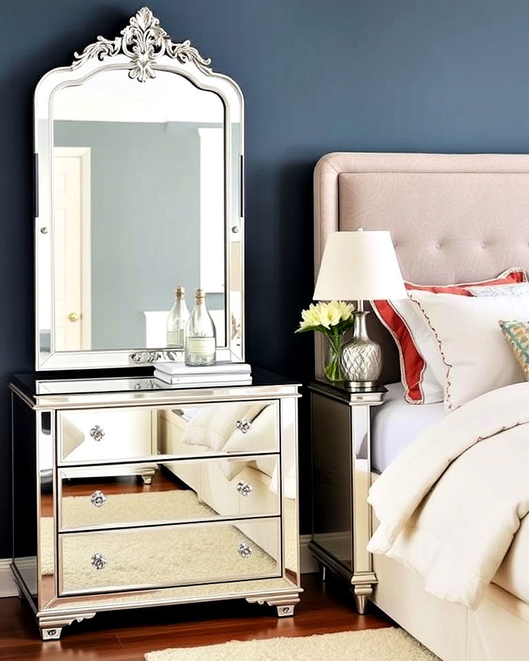 mirrored furniture