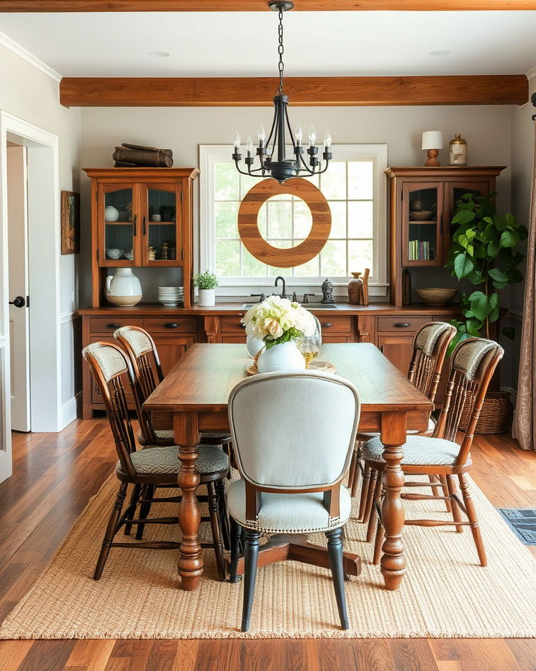 mix and match chairs dining room