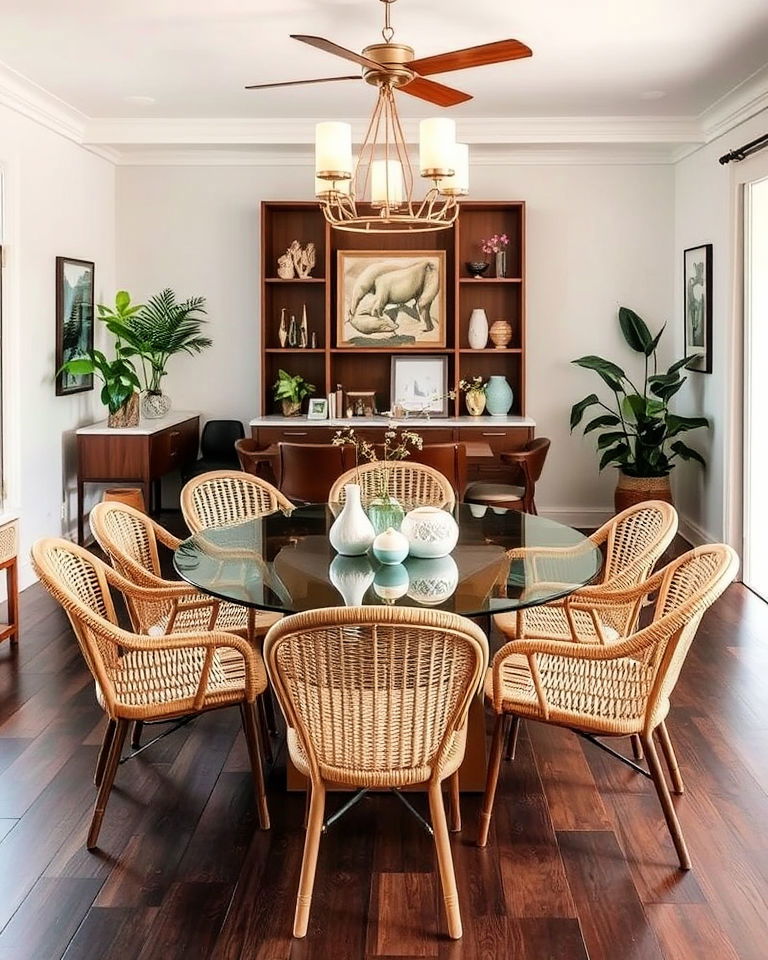 mixed material furniture dining room