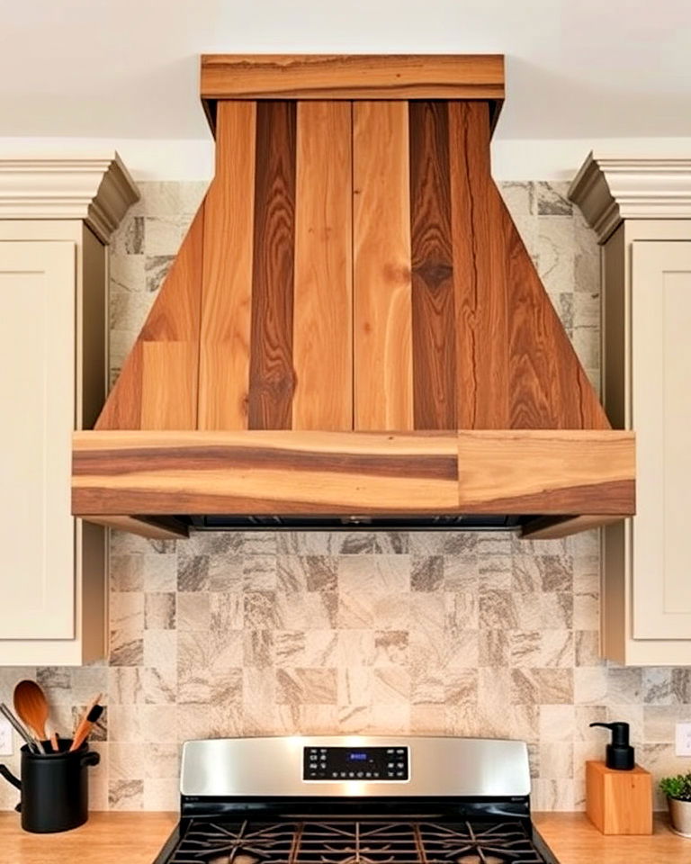 mixed material range hood