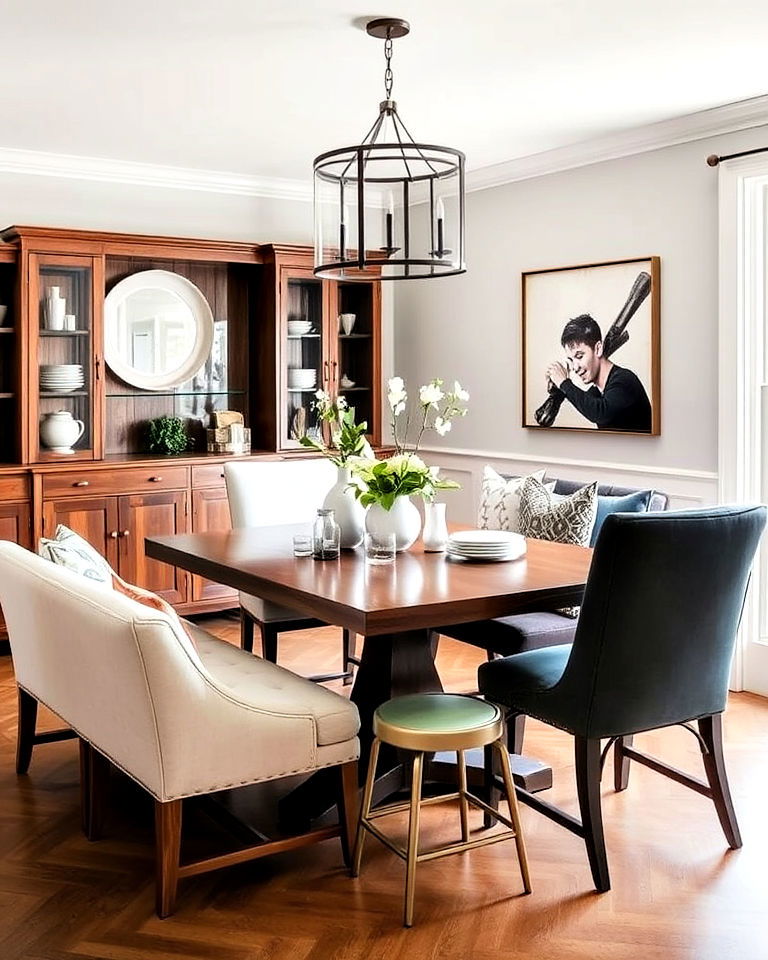 mixed seating styles