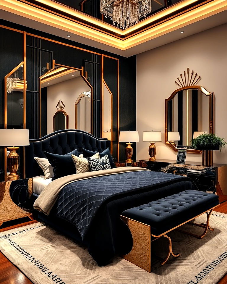 modern art deco bedroom for women