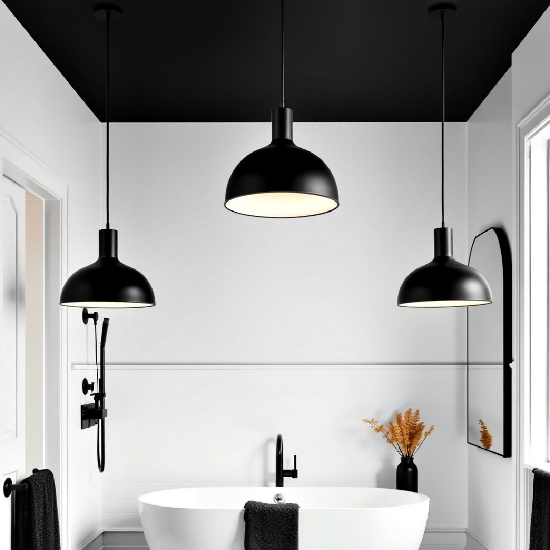 modern black pendant lighting