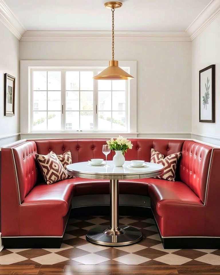 modern booth style banquette