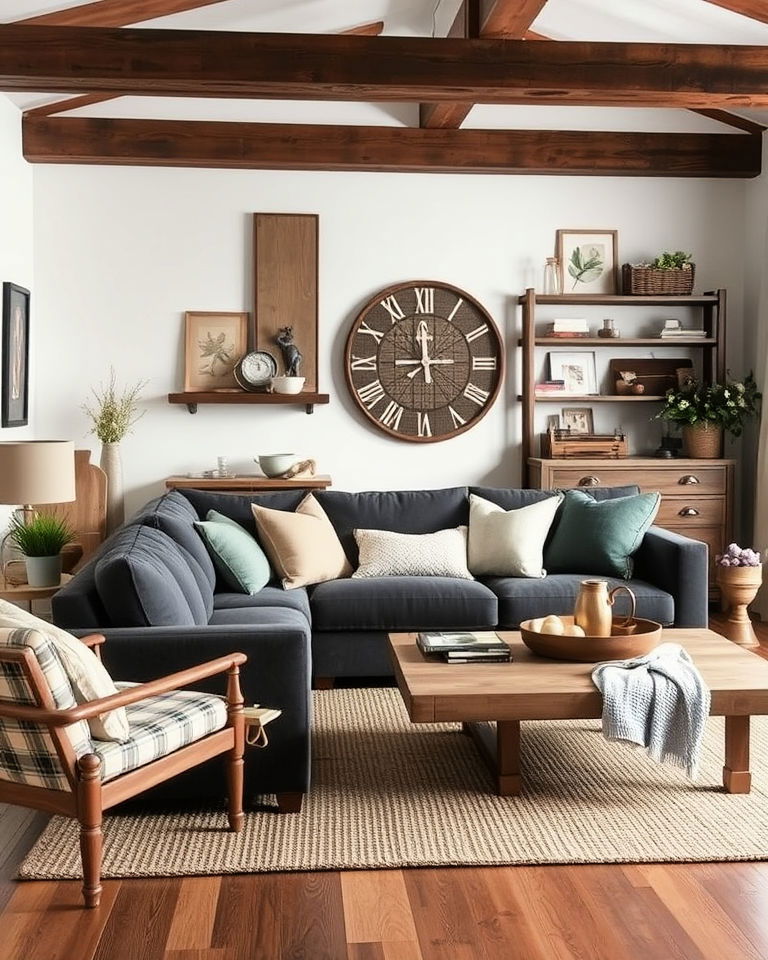 modern farmhouse style living room