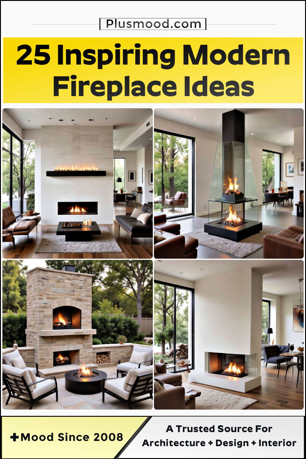 modern fireplace ideas and inspiration