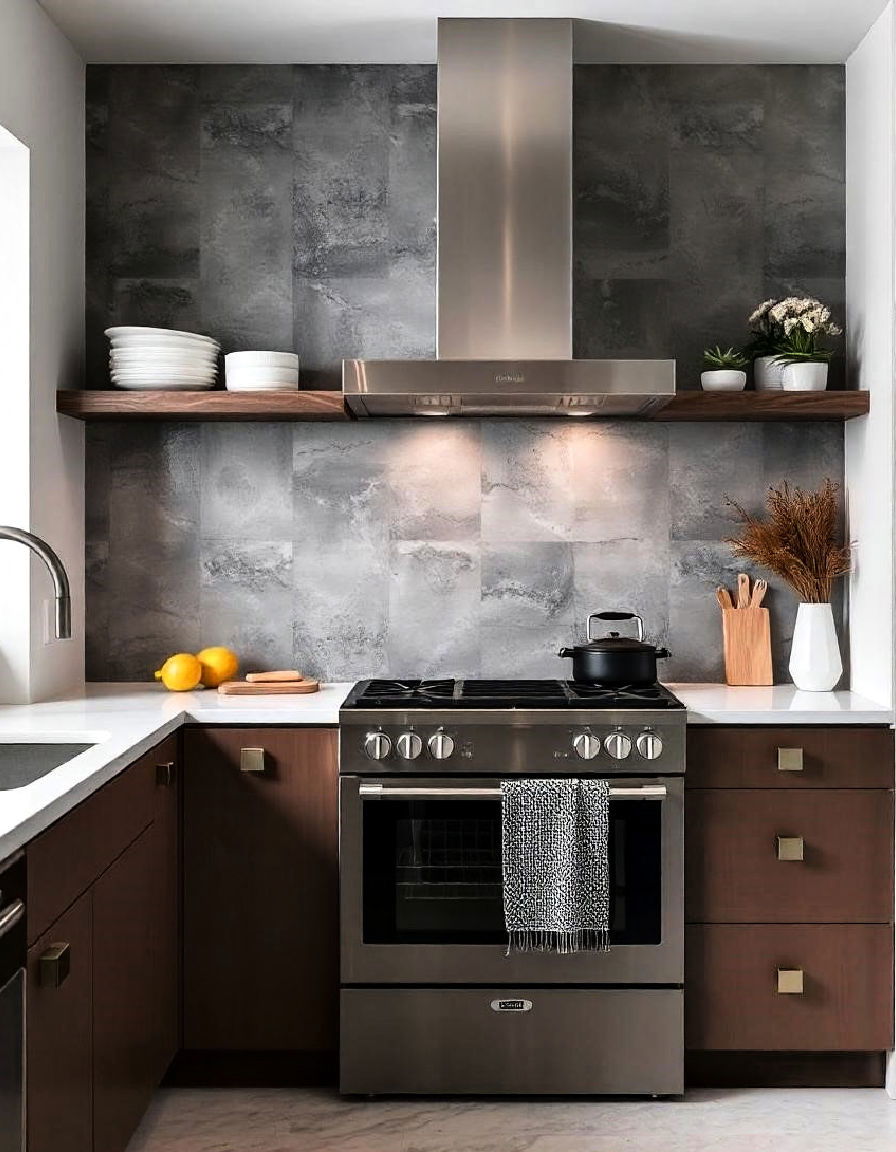 modern kitchen concrete backsplash modern kitchen concrete backsplash