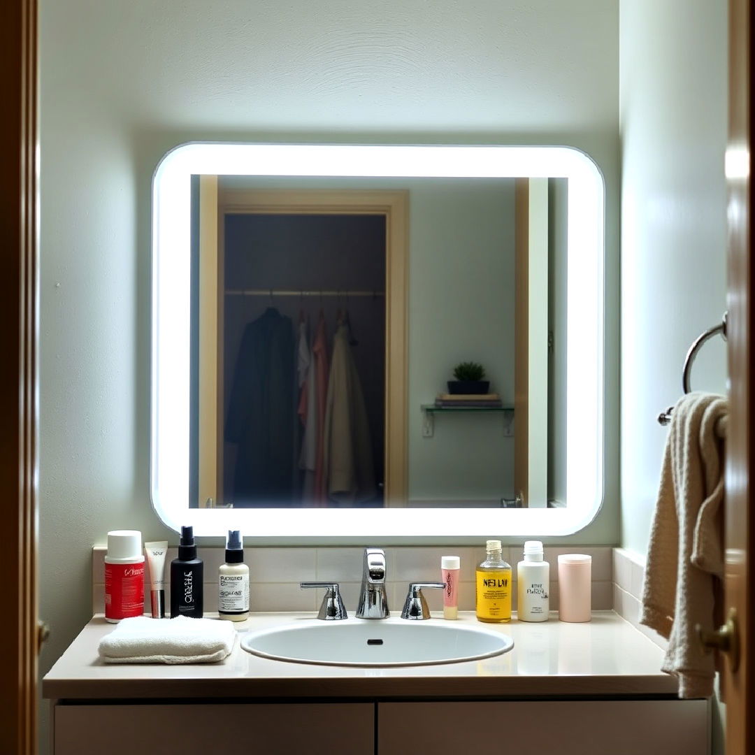 modern led vanity mirror