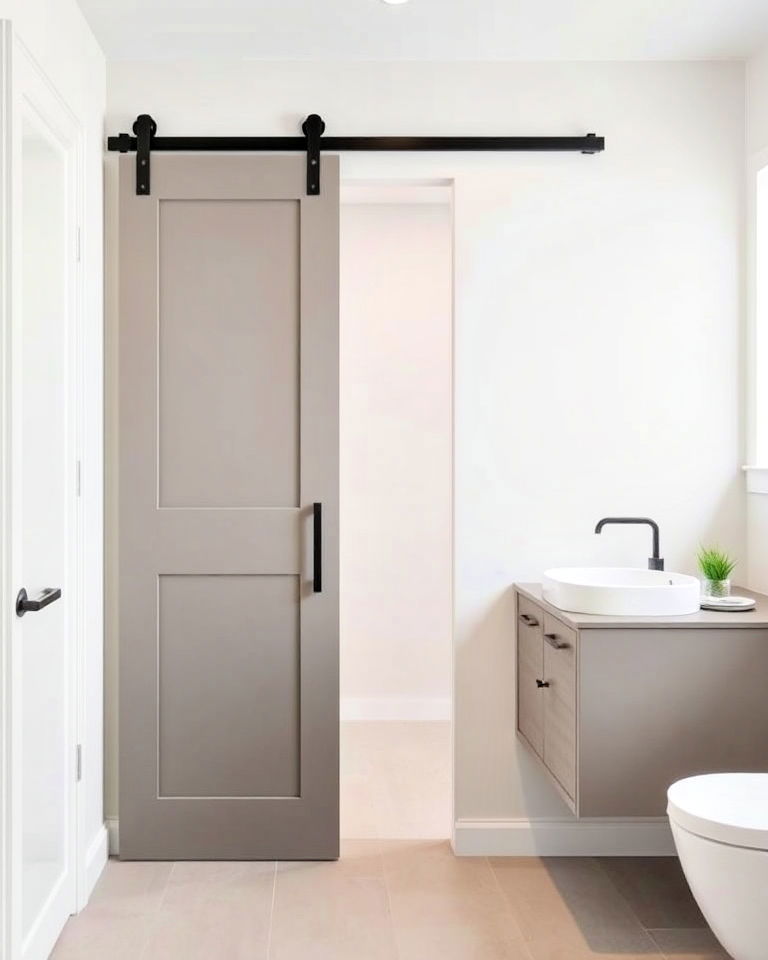 modern minimalist barn door