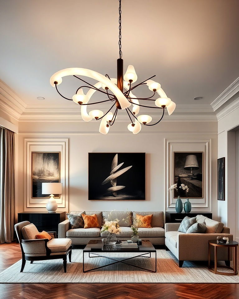 modern sculptural lighting fixtures