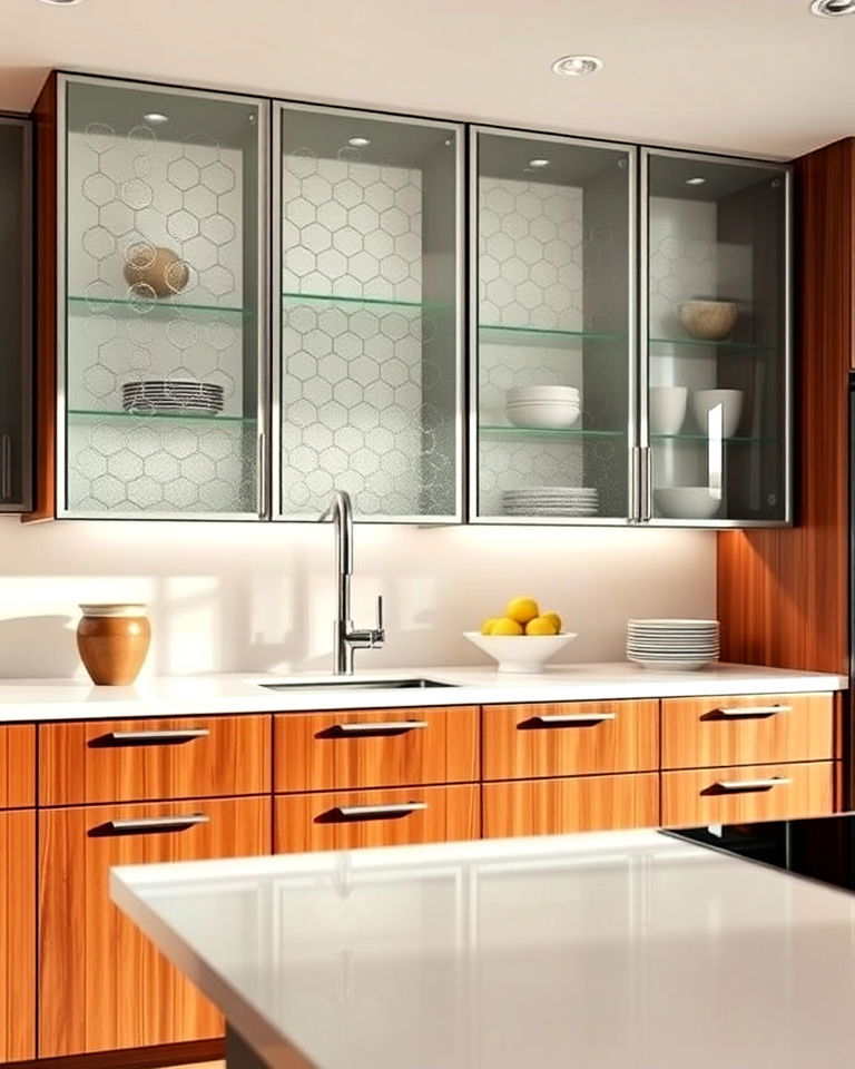 modern style textured glass panels