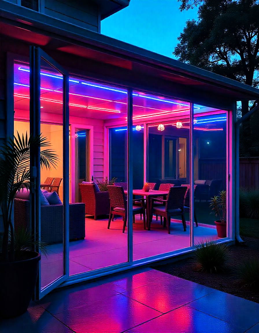 modular glass panels for patio enclosure