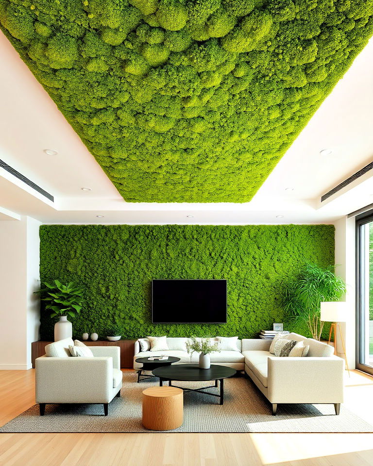 moss ceiling panels