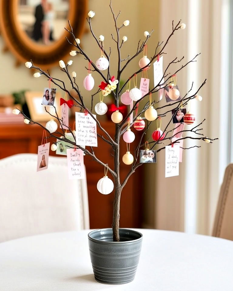 mother’s day tree using a small branch