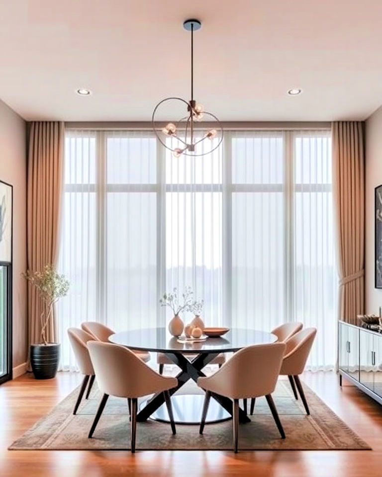 motorized dining room curtains