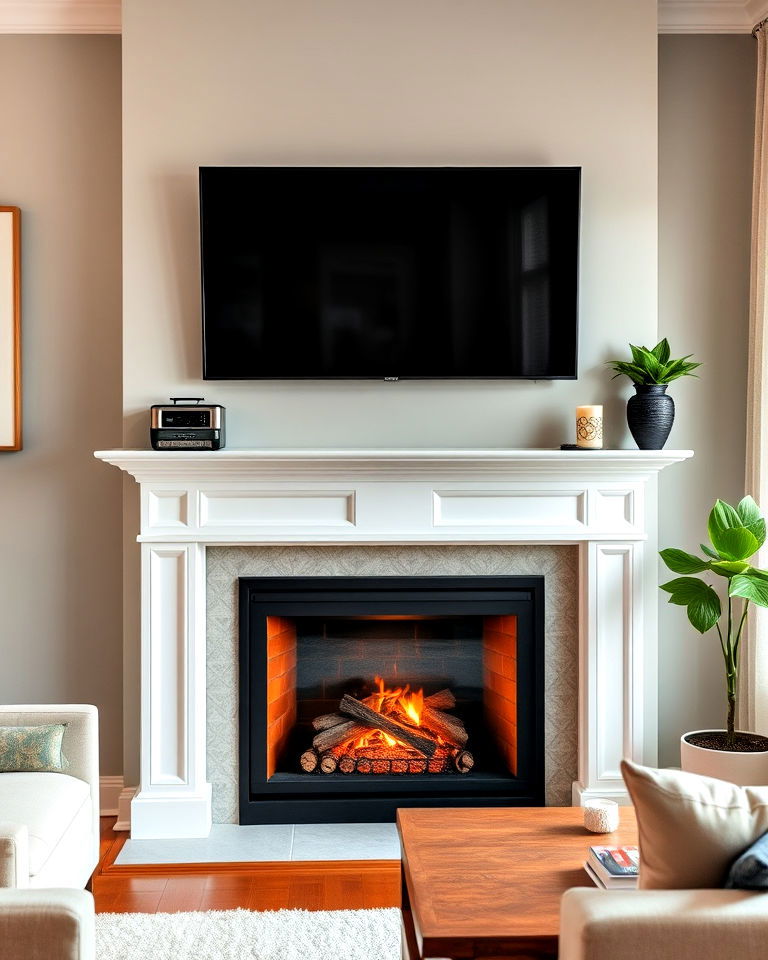 mount a tv above the fireplace