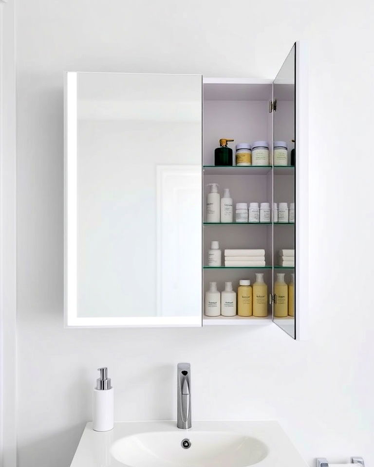 multi functional mirror cabinet