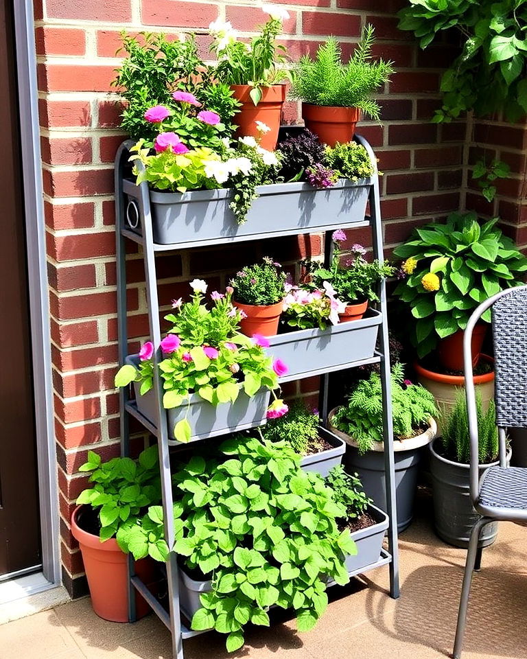 multi tiered planter stand