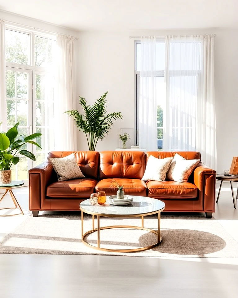 natural light and airy living room design