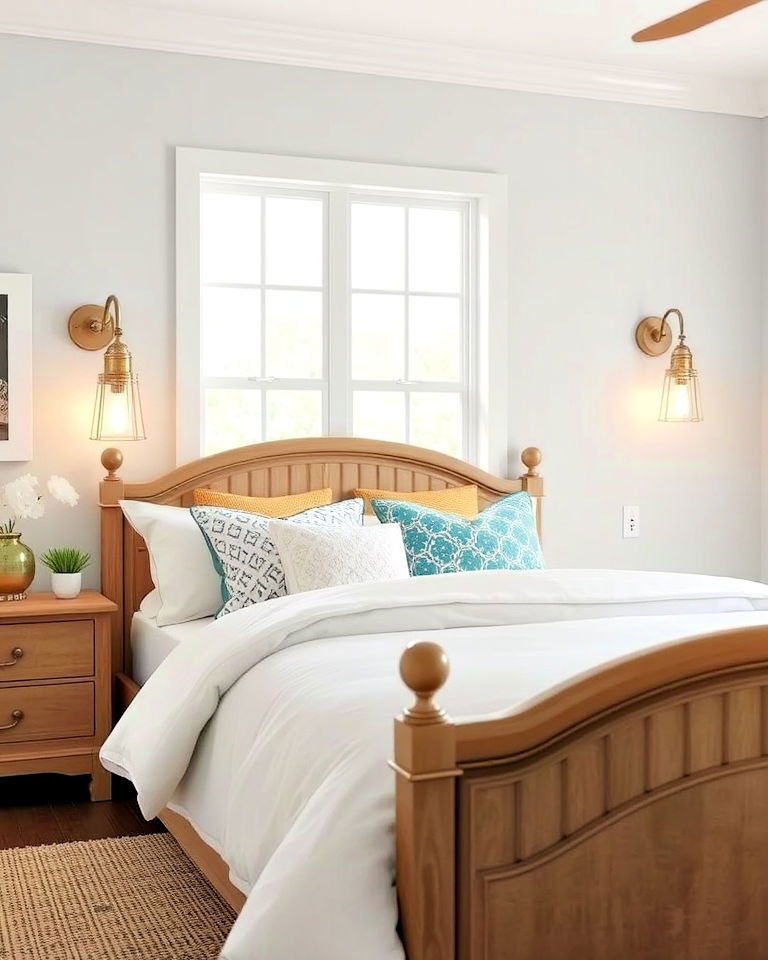 nautical style sconces for coastal bedrooms