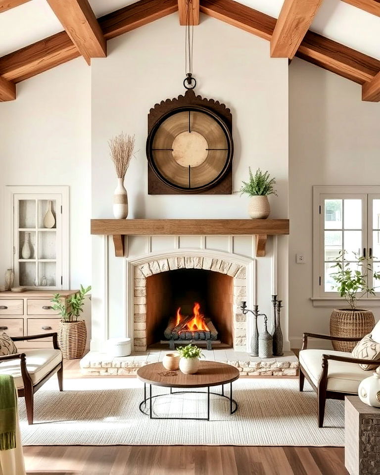 neutral palette with natural accents