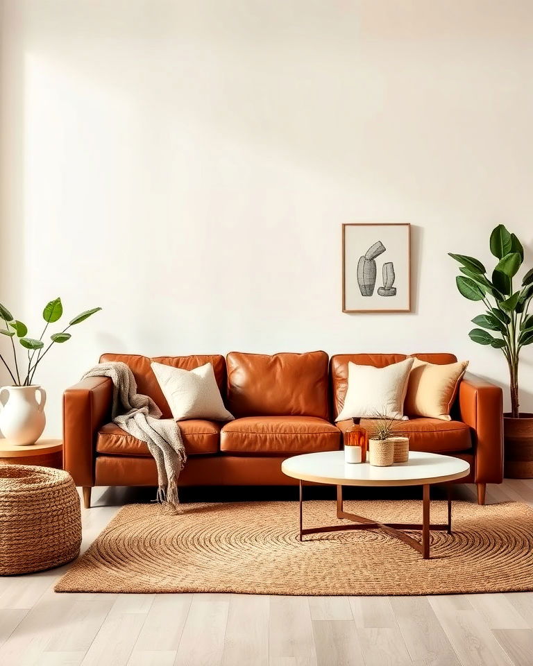 neutral palette with textured accents