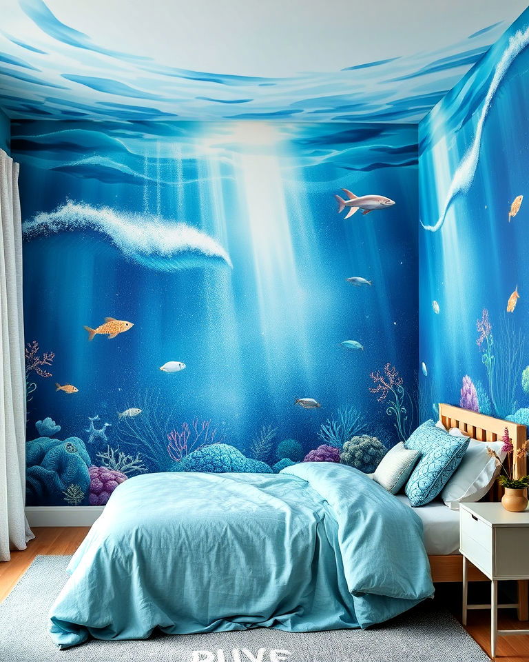 ocean inspired wall murals