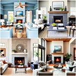 off center fireplace ideas