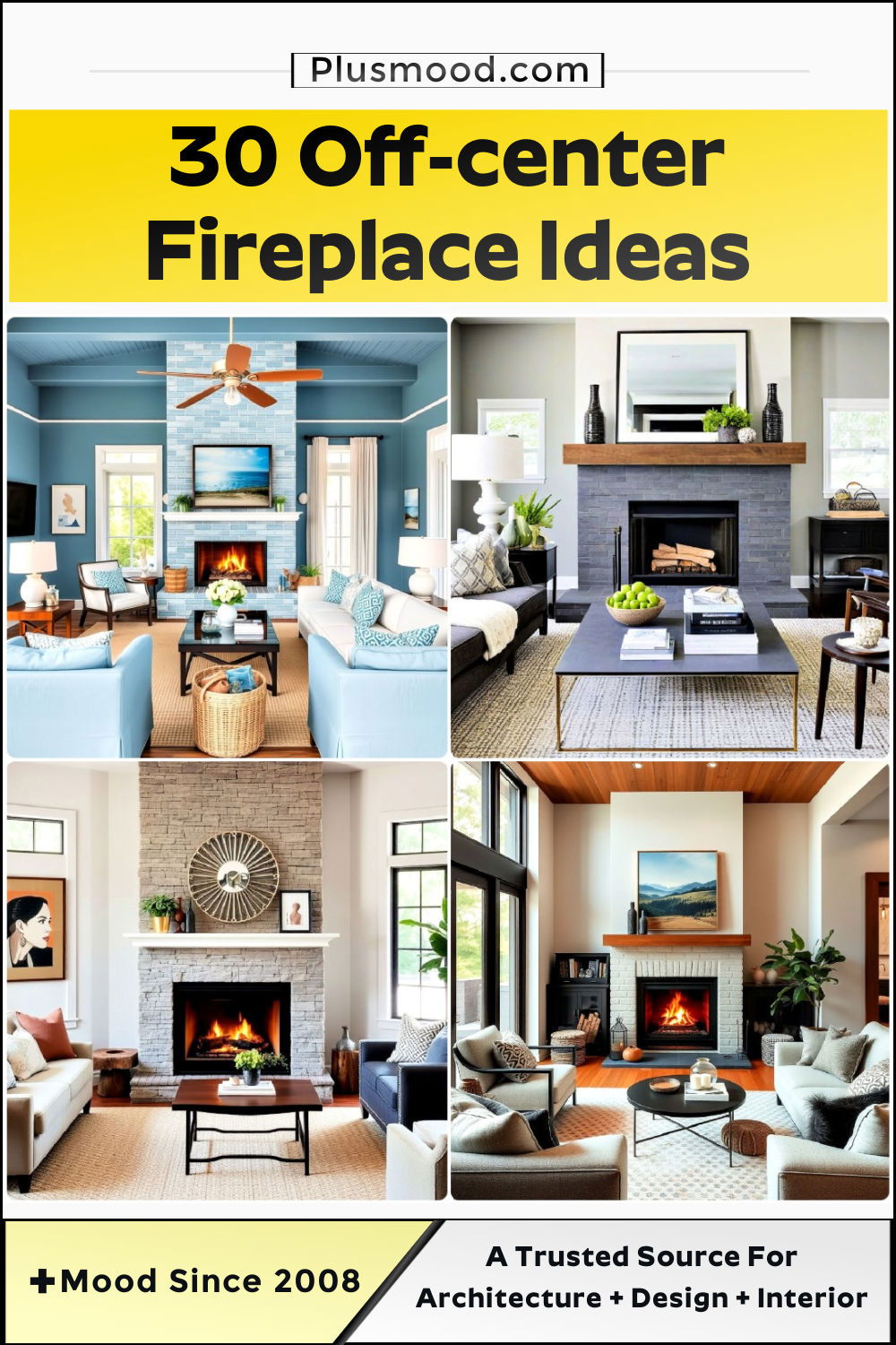 off center fireplace ideas and inspiration